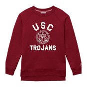 USC Trojans Women's League Cardinal 1991 Crew Neck Sweatshirt